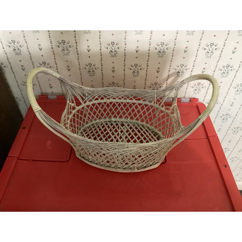 Lightweight Double Handled Storage Basket Bread Rolls Fruit Washcloths Decor 16"